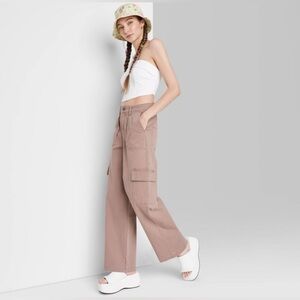 Wild Fable High Rise Wide Leg Cargo Pant